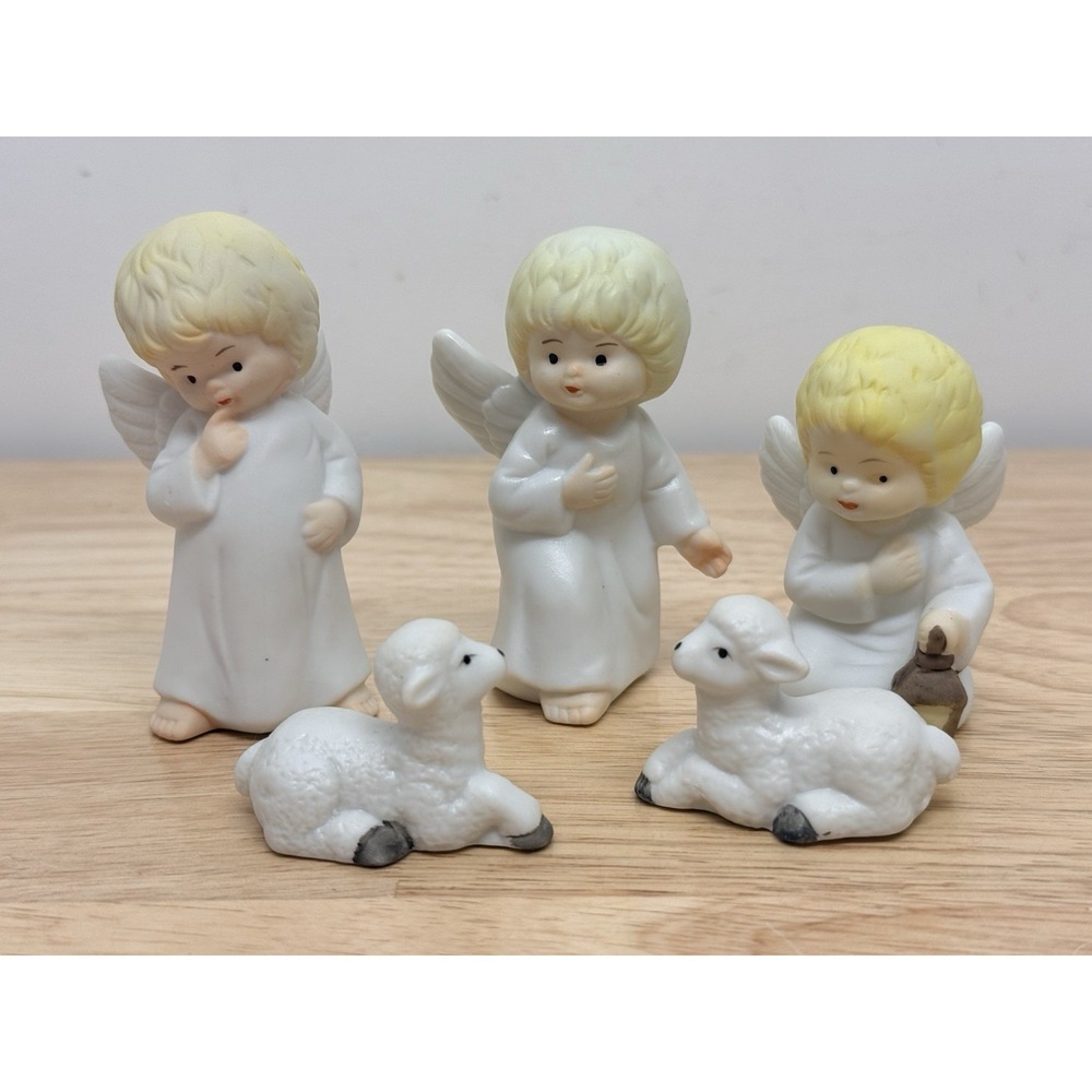 Vinatge‎ Lot 5 R.O.C. Christmas Around the world Angels Lamb Nativity Holiday#26